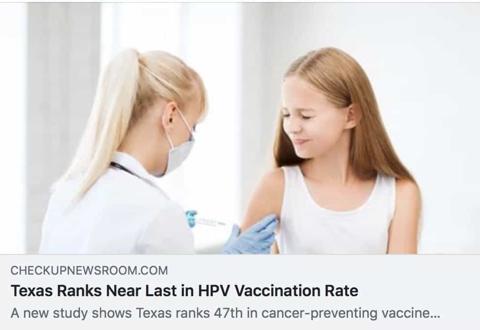 Gardasil Fast Facts in Response to Cook Children’s Article