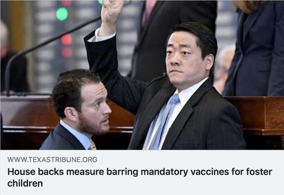 HB 39 Is Passed, Prohibits Vaccination of Children in Temporary CPS Custody