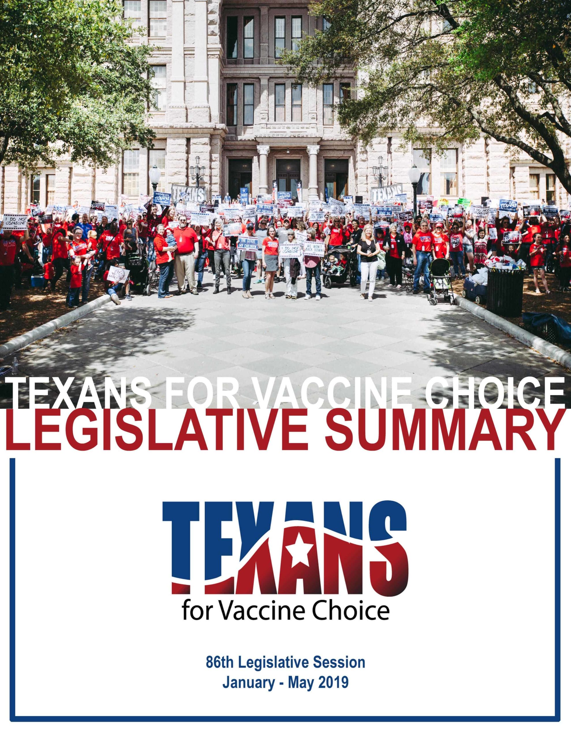 Texans for Vaccine Choice Legislative Summary: 86th Session Edition