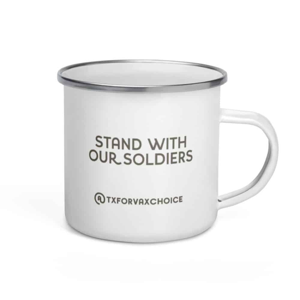 No Jabs For Jobs- Stand with Our Soldiers Mug