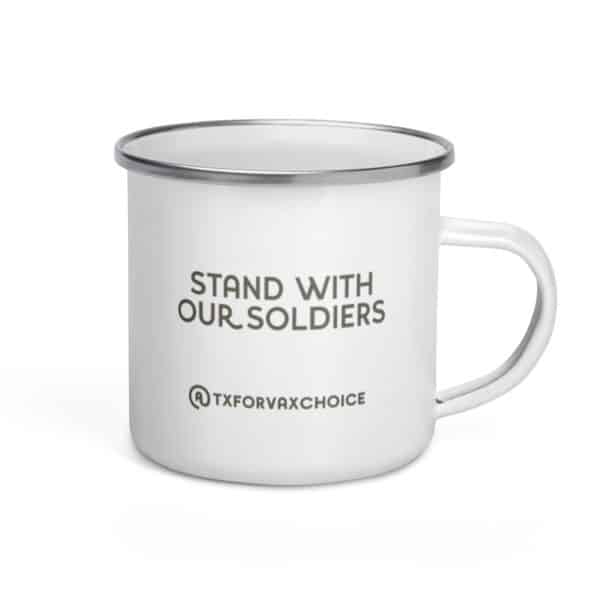 No Jabs For Jobs- Stand with Our Soldiers Mug