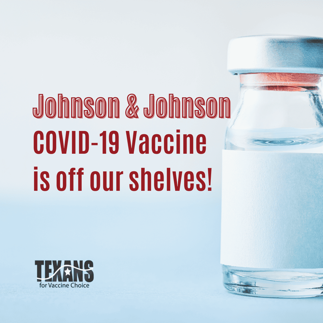 Johnson & Johnson COVID-19 Vaccine is off our Shelves!