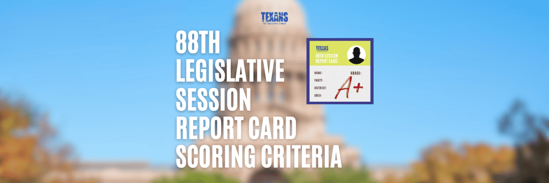 88th Session Report Card Scoring Criteria