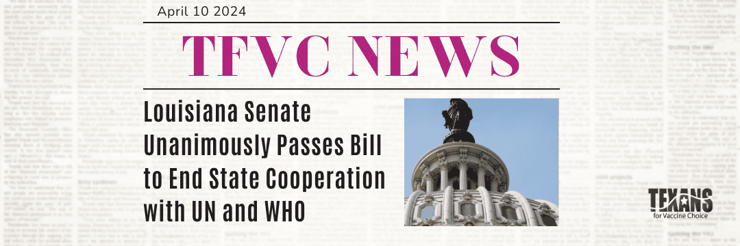 Louisiana Senate Unanimously Passes Bill to End State Cooperation with UN and WHO