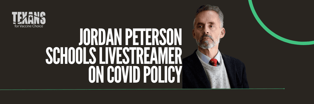 Jordan Peterson Schools Livestreamer on COVID Policy