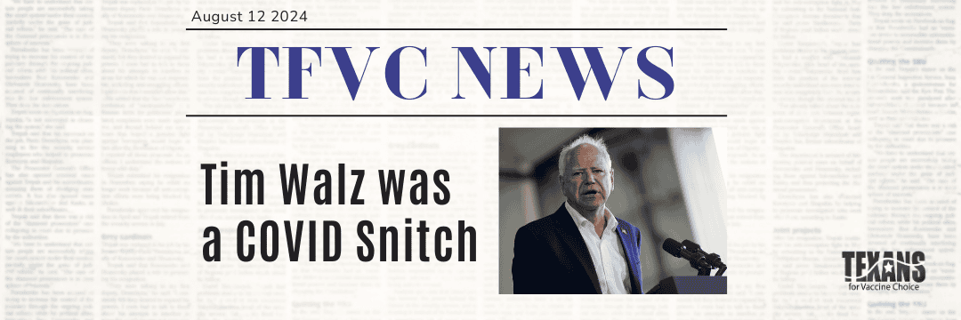 Tim Walz was a COVID Snitch